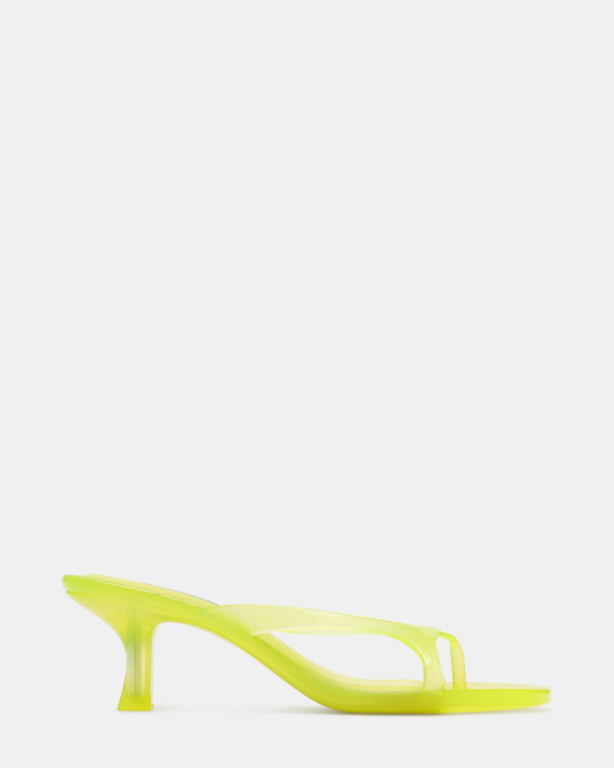 BRIENNA Jelly Lime Thong Women's Kitten Heel | Steve Madden