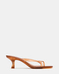 BRIENNA Jelly Tan Thong Women's Kitten Heel | Steve Madden