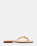 CALLIA Natural Raffia Gold Detail Mule Women's Sandal | Steve Madden