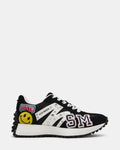 CAMPO Black Multi Patches Lace-Up Women's Sneaker | Steve Madden