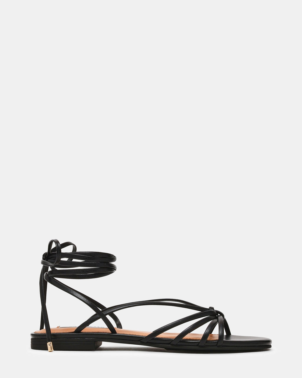 CELIA Black Strappy Leg-Ties Women's Sandal | Steve Madden