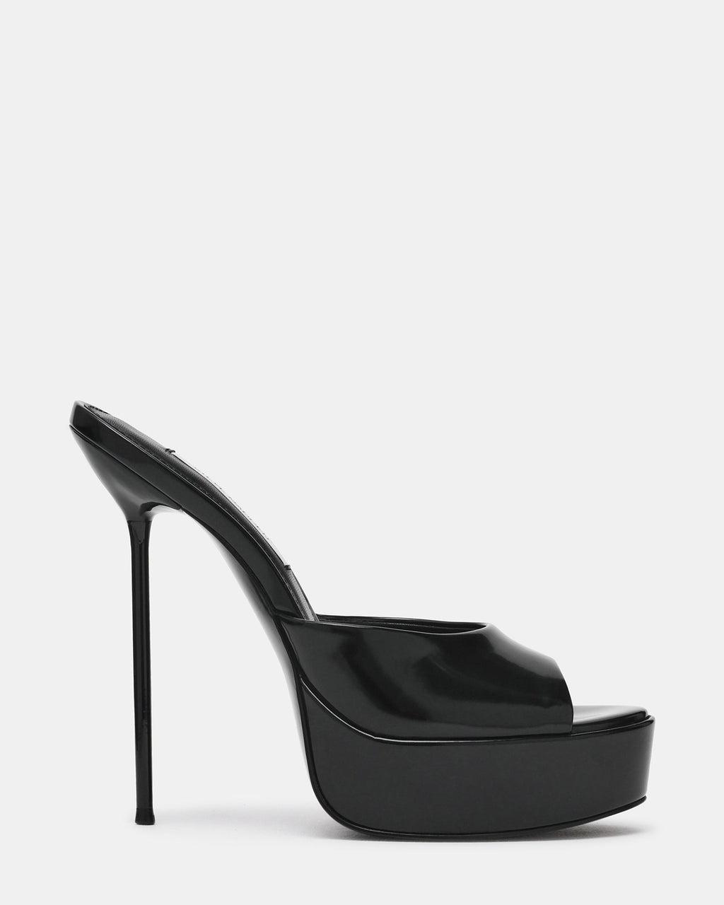 DARELIS Black Box Mule Platform Stiletto Women's Heel | Steve Madden