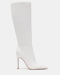 NITRO White Pointed-Toe Stiletto Heel Knee-High Women's Boot | Steve Madden
