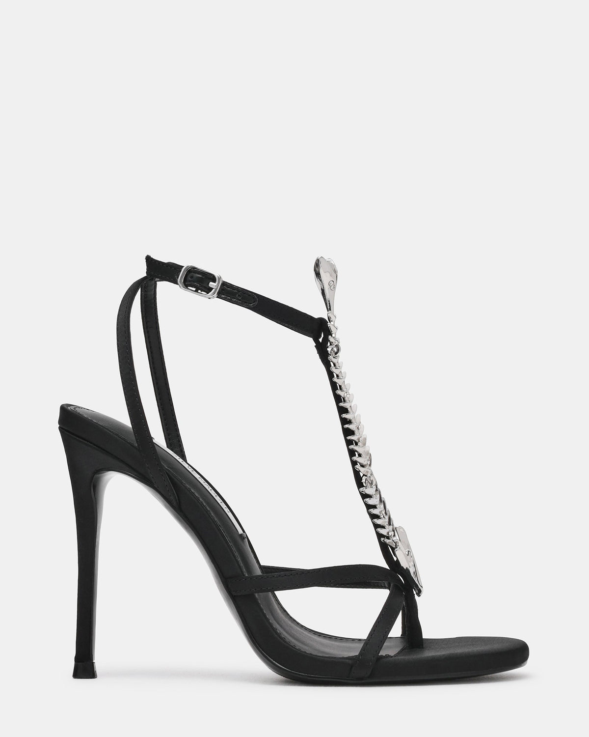 PESCADO Black/Silver Fish Thong Stiletto Women's Heel | Steve Madden