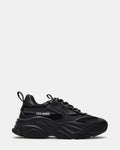 POSSESSION Black Platform Lace-Up Women's Sneaker | Steve Madden