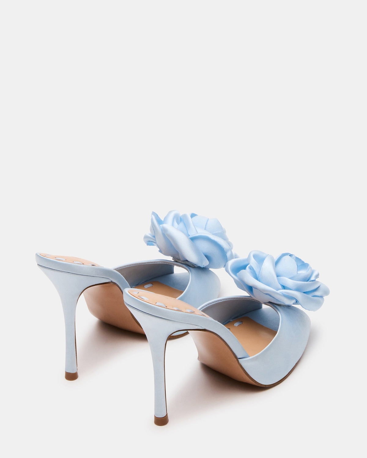 PRIYA FLOWER BLUE SATIN
