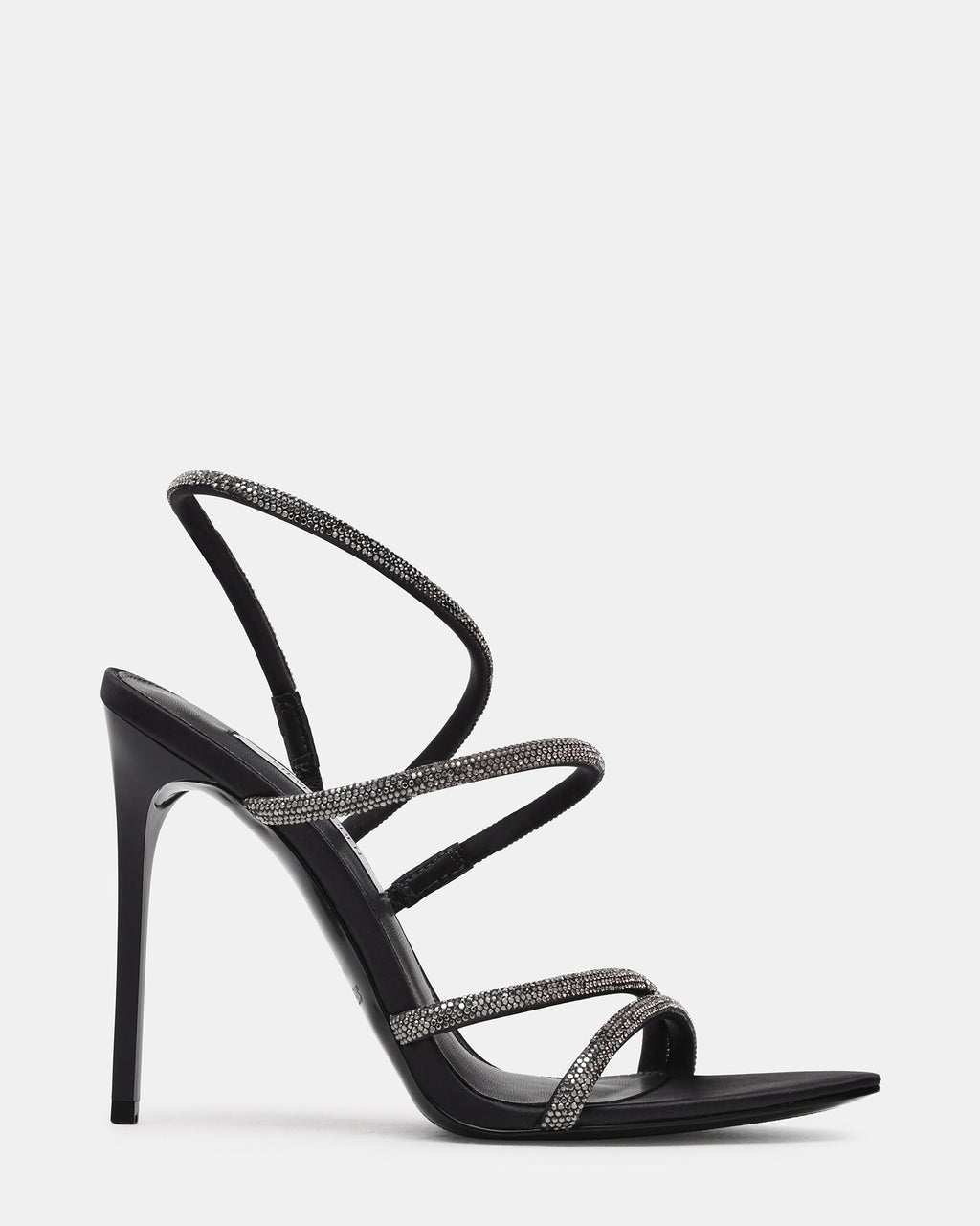 SYLO Pewter Rhinestones Embellished Strappy Women's Stiletto Heel | Steve Madden